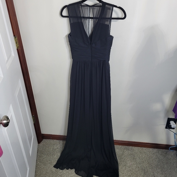 Alfred Sung Beaitiful Black Dress Bridesmaid Prom, Size 4 - Picture 4 of 6